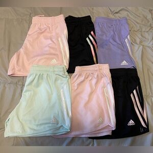 Lot of 6 girls ADIDAS shorts size XL